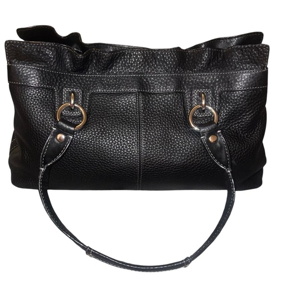 EUC Coach Vintage Penelope Black Pebble Leather Shoulder Bag Silver Hardware - Picture 5 of 9